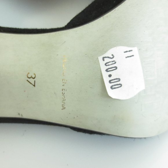 $200 GINO VAELLO Black Heels Pumps Shoes - Picture 7 of 7